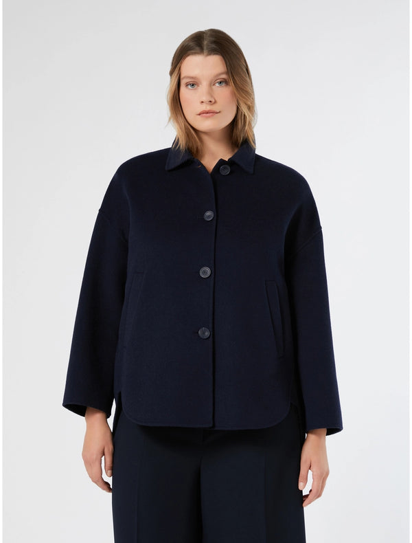Giaccone in double di misto lana - BLU MARINO PERSONA BY MARINA RINALDI