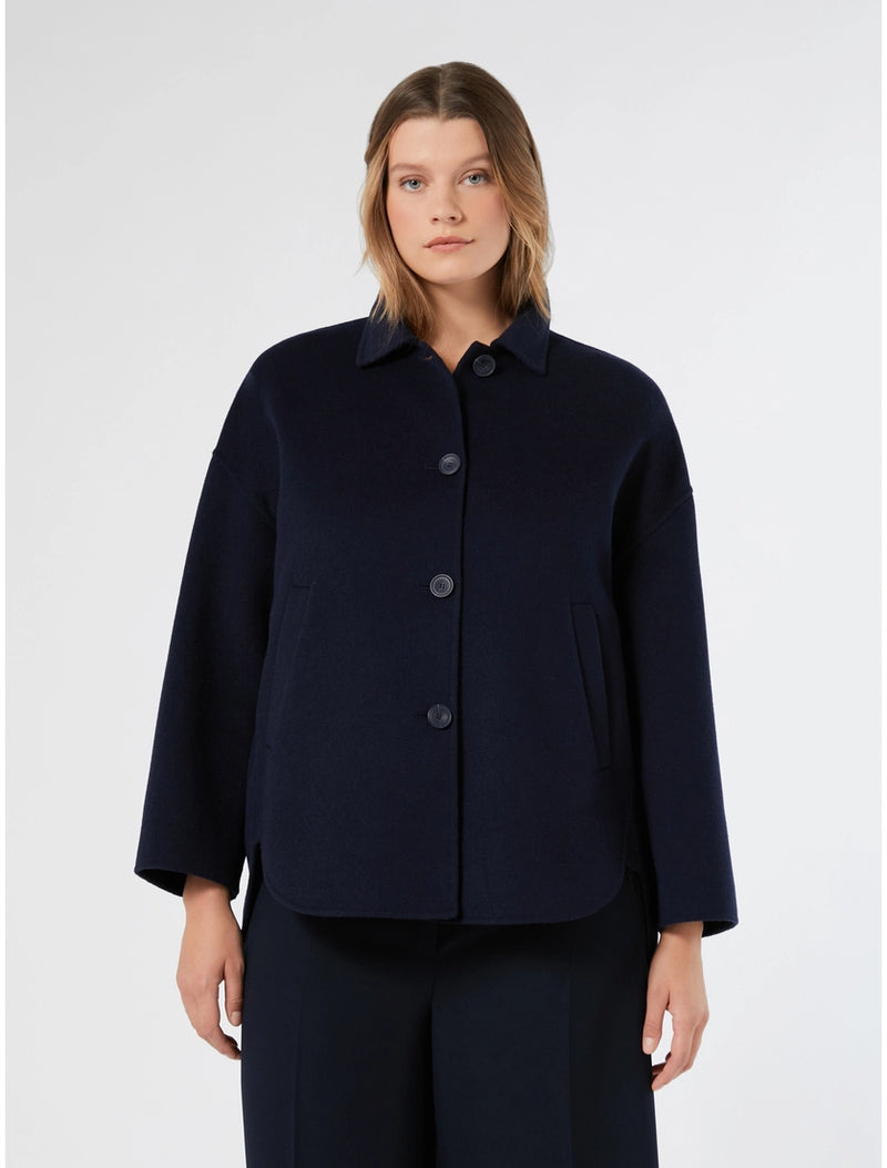 Giaccone in double di misto lana - BLU MARINO PERSONA BY MARINA RINALDI