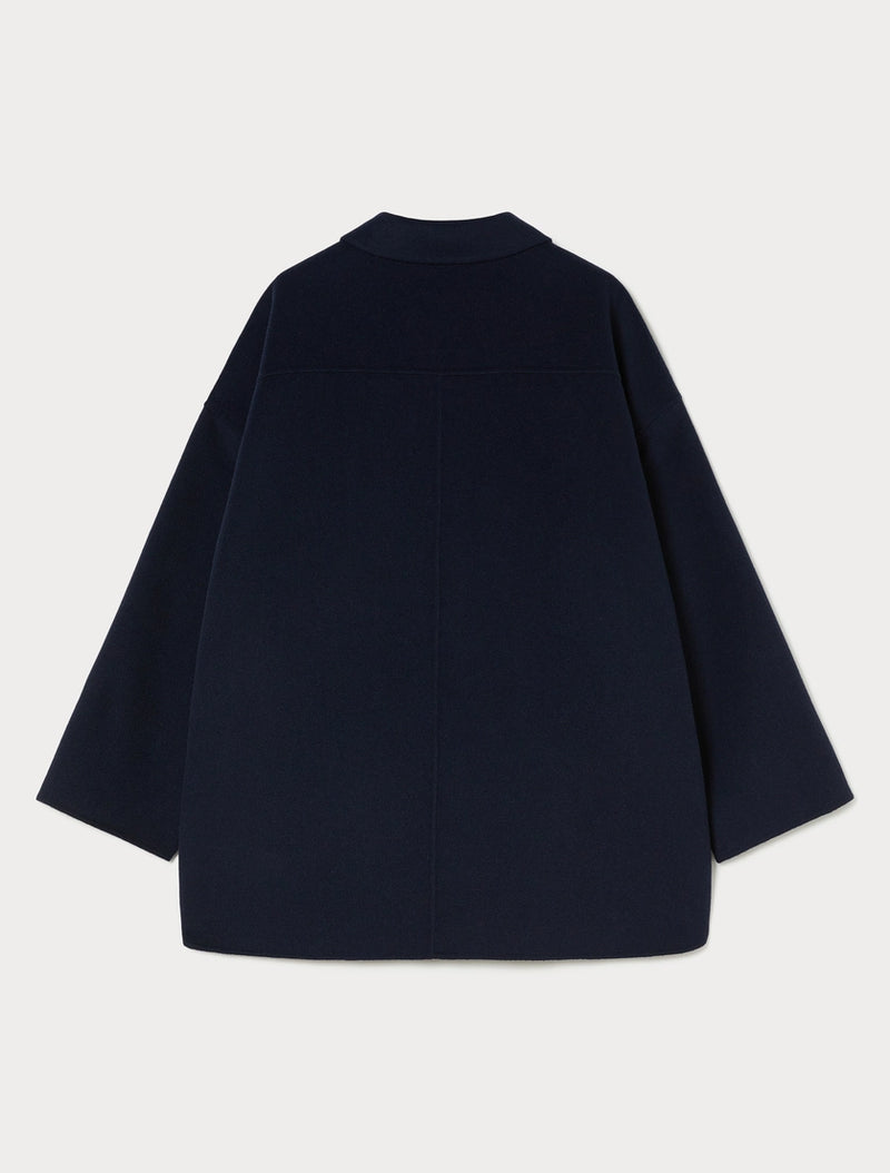 Giaccone in double di misto lana - BLU MARINO PERSONA BY MARINA RINALDI