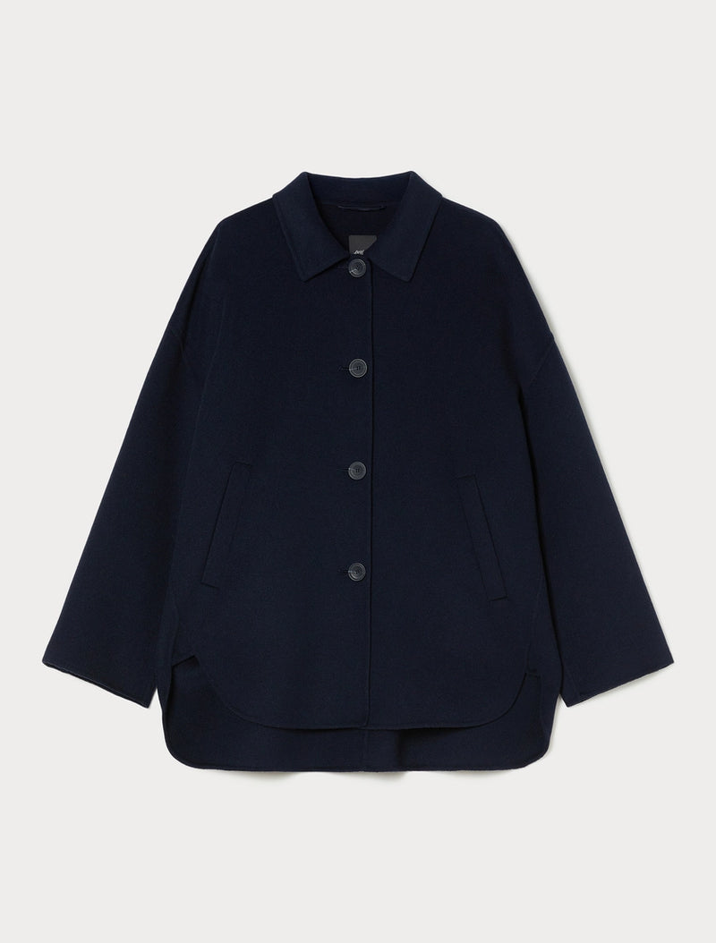 Giaccone in double di misto lana - BLU MARINO PERSONA BY MARINA RINALDI