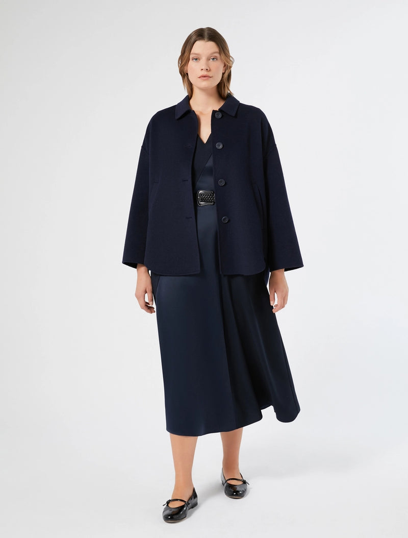 Giaccone in double di misto lana - BLU MARINO PERSONA BY MARINA RINALDI