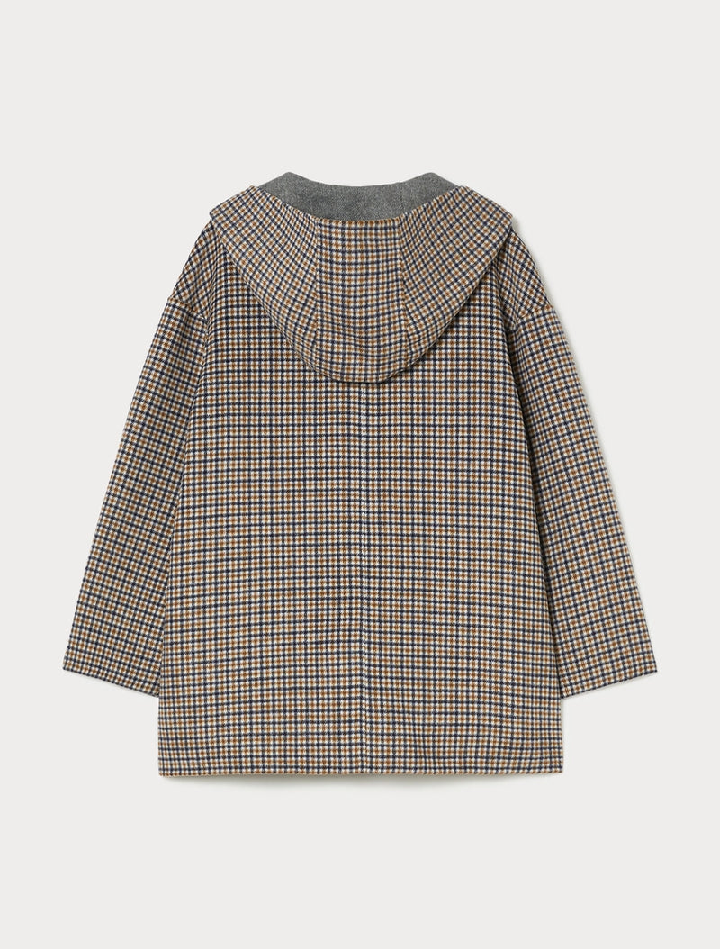 Giaccone reversibile in double di misto lana - BLU MARINO PERSONA BY MARINA RINALDI