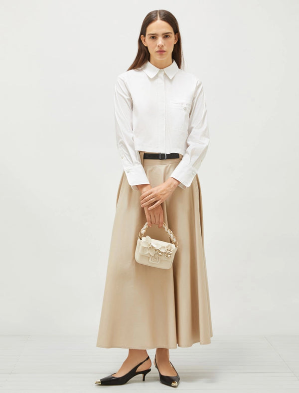 Gonna jacquard - Sabbia MARELLA