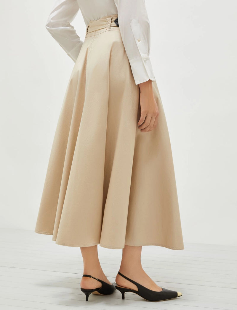 Gonna jacquard - Sabbia MARELLA