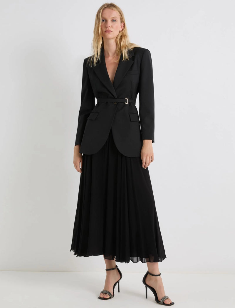 Gonna lunga in georgette - NERO MARELLA