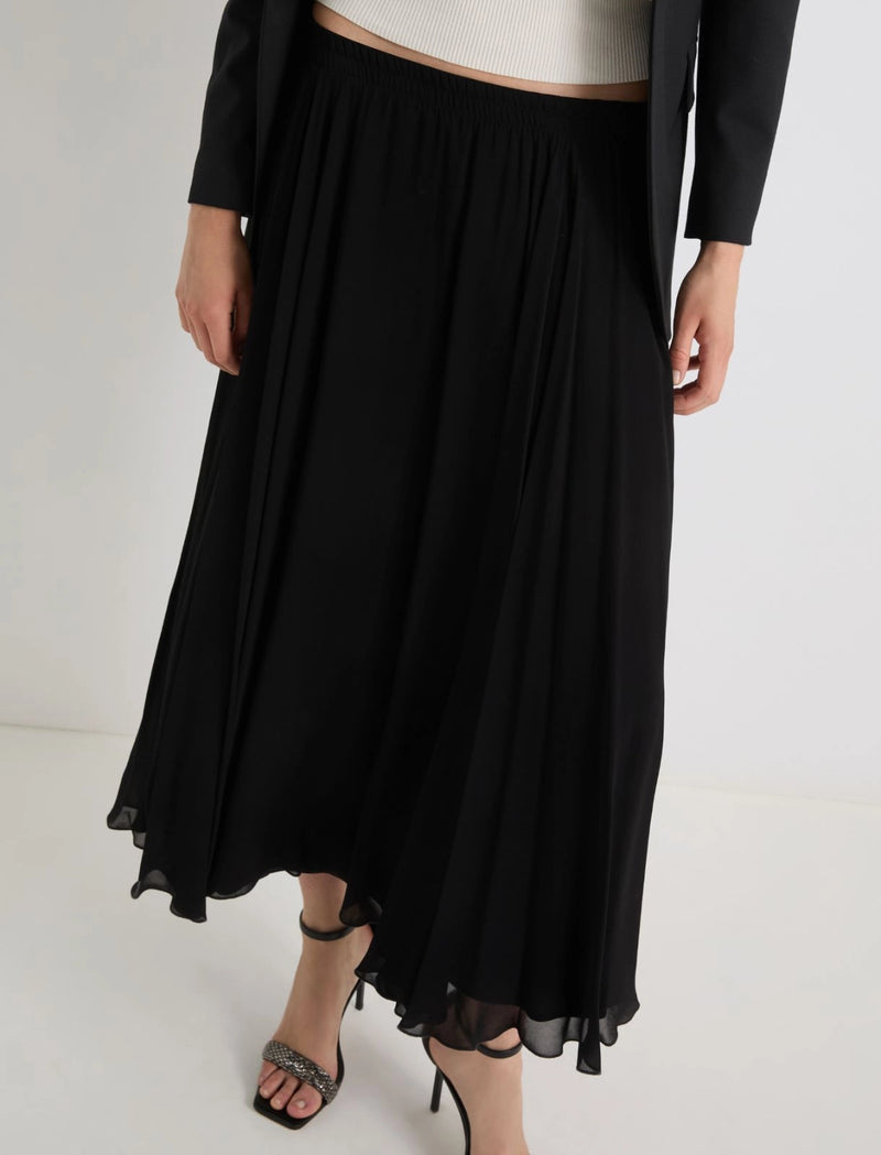 Gonna lunga in georgette - NERO MARELLA