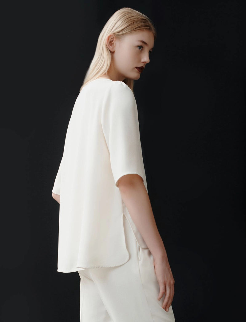 Blusa in enver satin riciclato MARELLA Art. 365