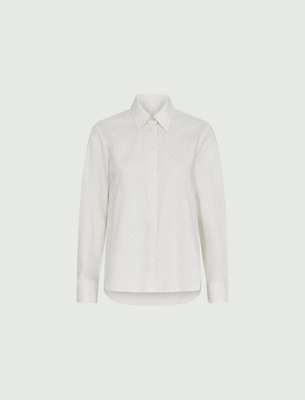 Camicia con strass marella monochrome