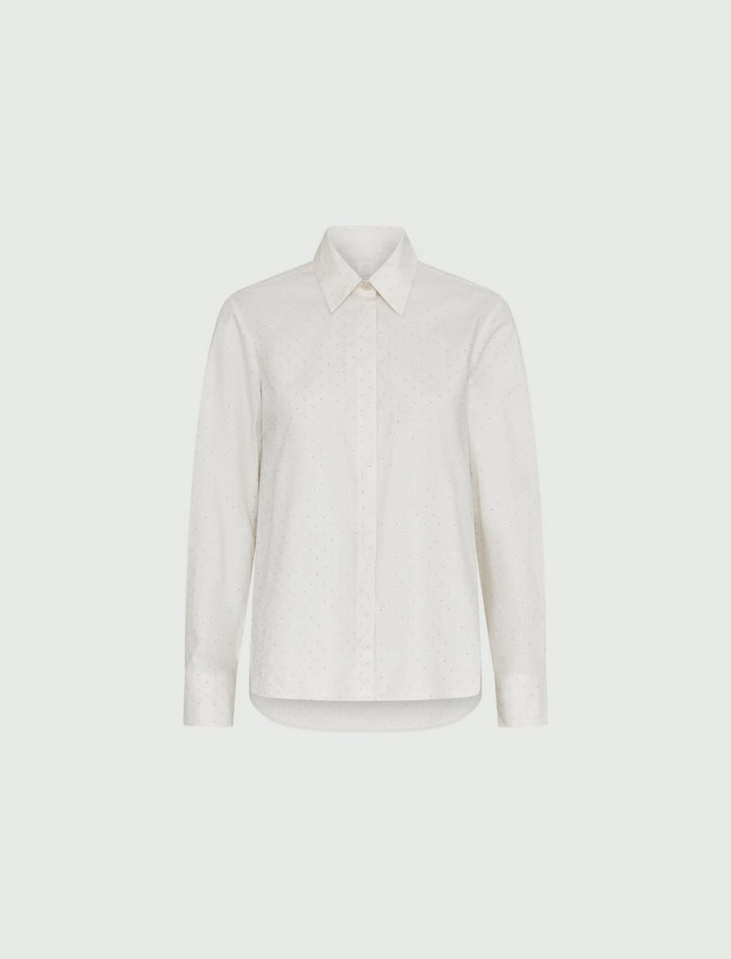 Camicia con strass marella monochrome