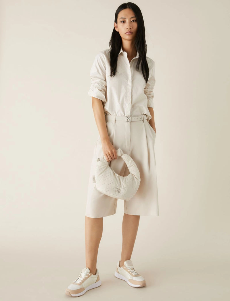 Camicia con strass marella monochrome
