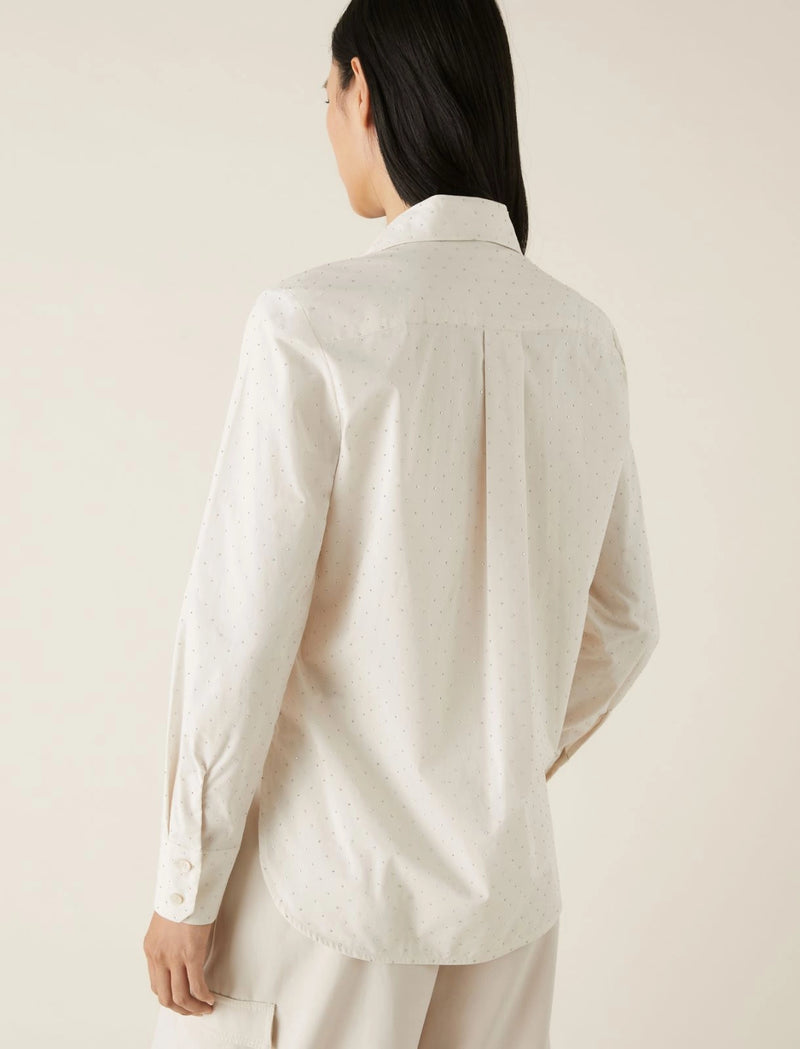 Camicia con strass marella monochrome