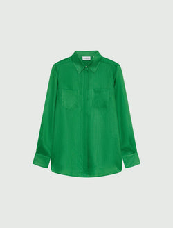 Camicia lunga in ramiè - VERDE Marella