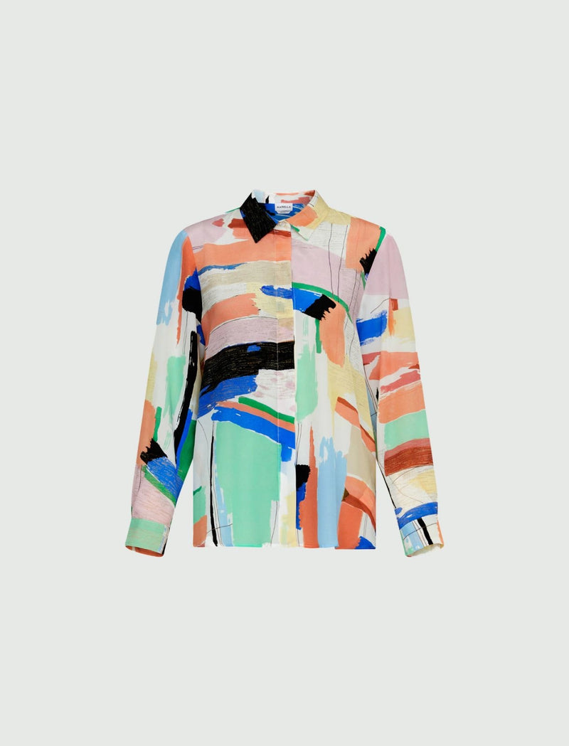 Camicia a fantasia marella