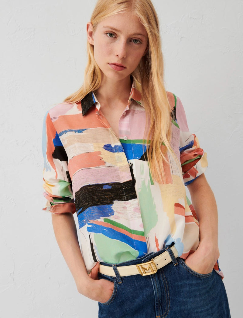 Camicia a fantasia marella