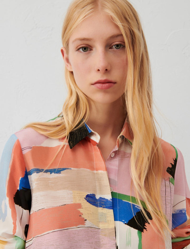Camicia a fantasia marella
