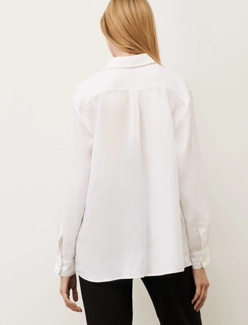Camicia in lino marella