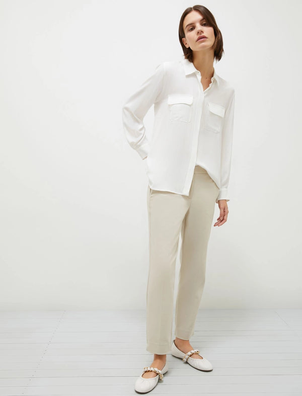 Camicia in crêpe de Chine - Bianco MARELLA