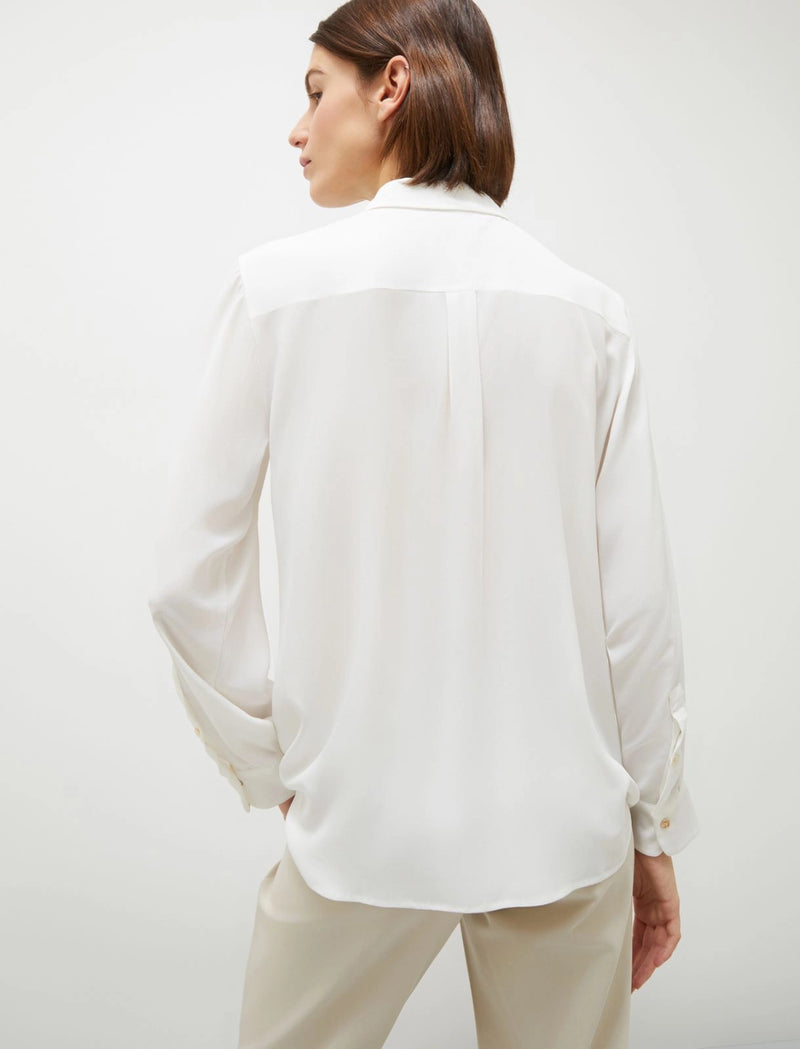 Camicia in crêpe de Chine - Bianco MARELLA