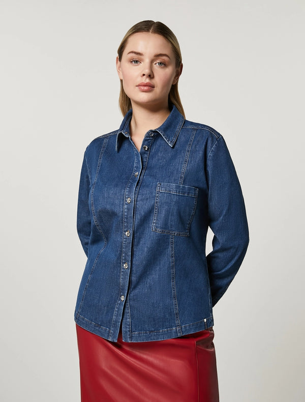 CAMICIA IN GABARDINA DI COTONE persona by marina rinaldi
