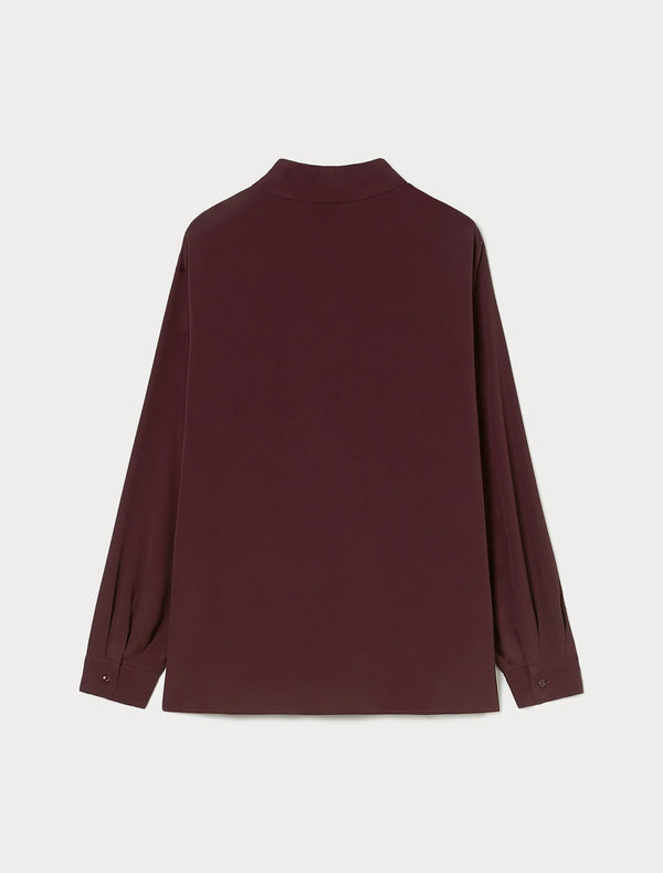 Camicia in misto seta - ROSSO MARRONE PERSONA BY MARINA RINALDI