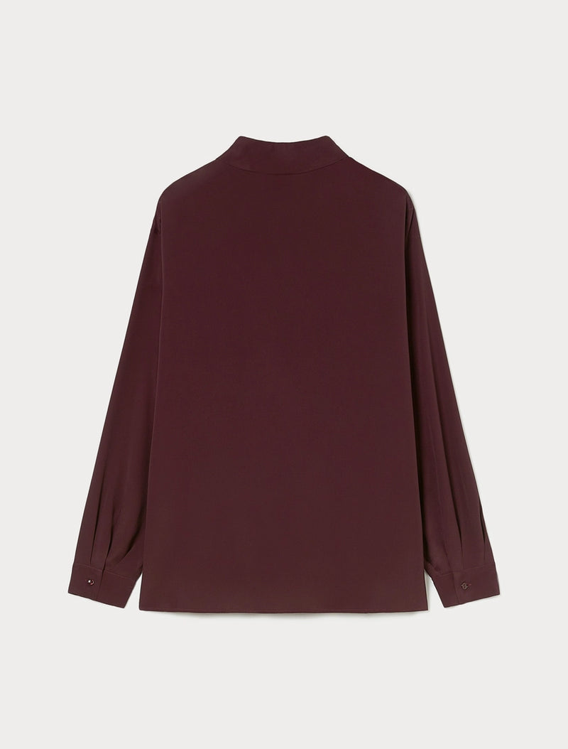 Camicia in misto seta - ROSSO MARRONE PERSONA BY MARINA RINALDI