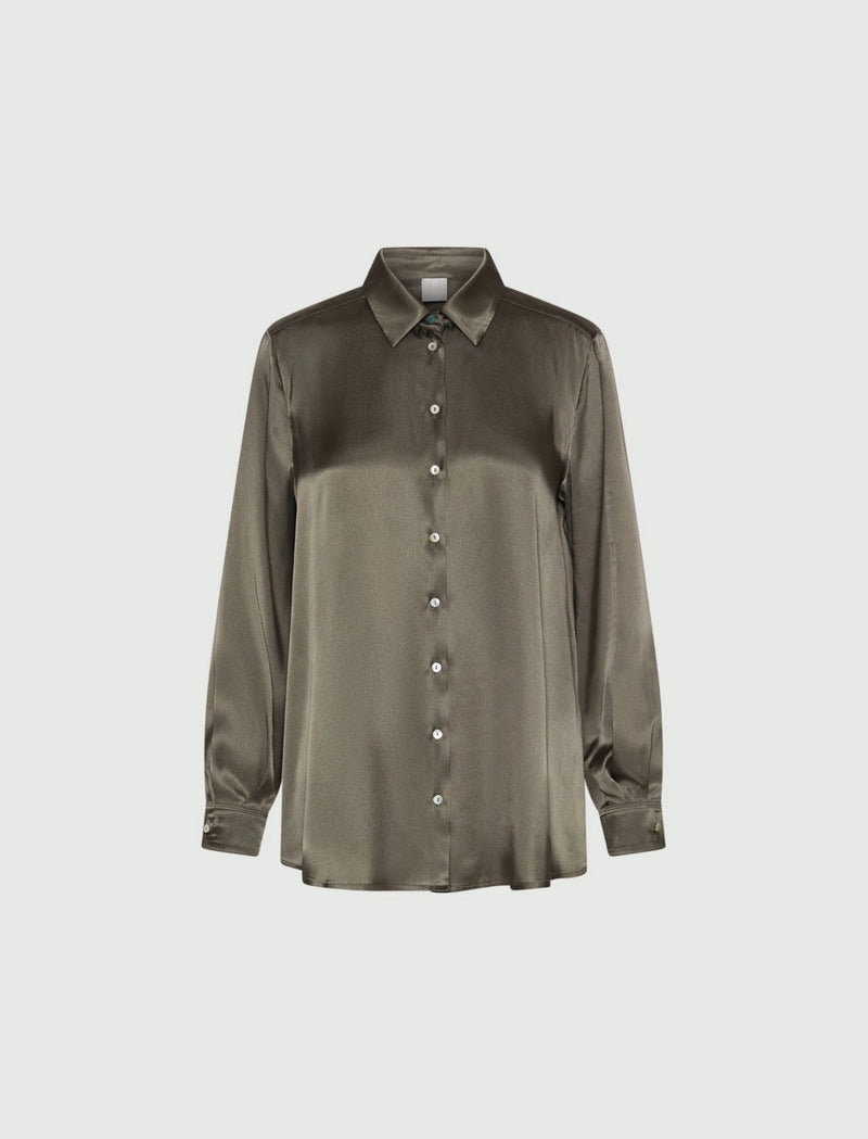 Camicia in raso di misto seta - OLIVA MARELLA MONOCHROME