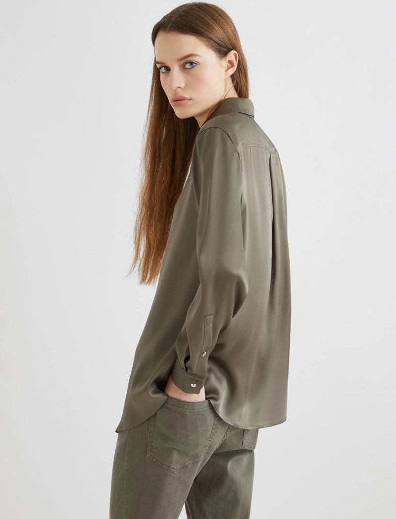 Camicia in raso di misto seta - OLIVA MARELLA MONOCHROME