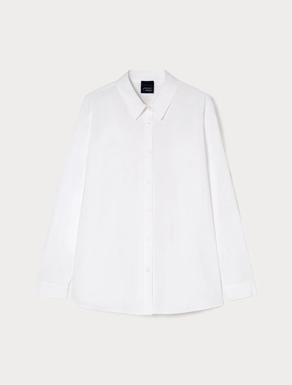 Camicia in popeline di cotone - BIANCO OTTICO PERSONA BY MARINA RINALDI