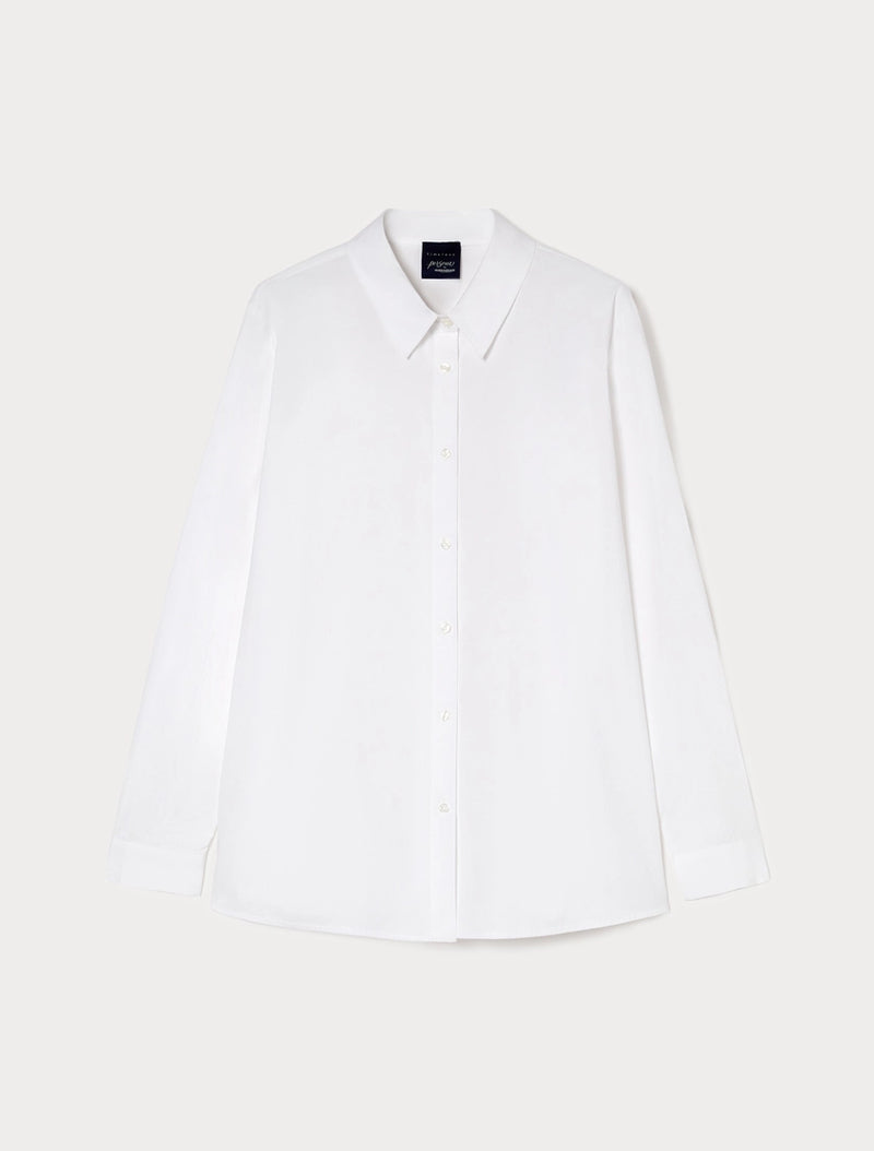 Camicia in popeline di cotone - BIANCO OTTICO PERSONA BY MARINA RINALDI