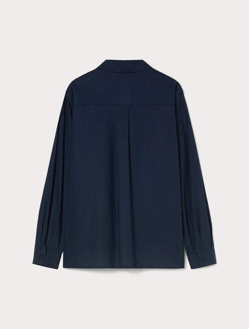 Camicia in popeline di cotone - BLU MARINO PERSONA BY MARINA RINALDI