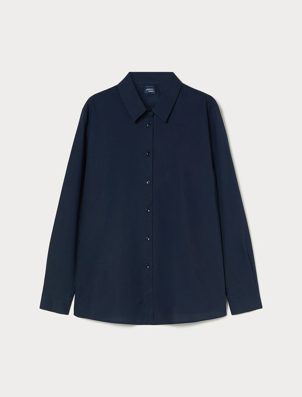 Camicia in popeline di cotone - BLU MARINO PERSONA BY MARINA RINALDI