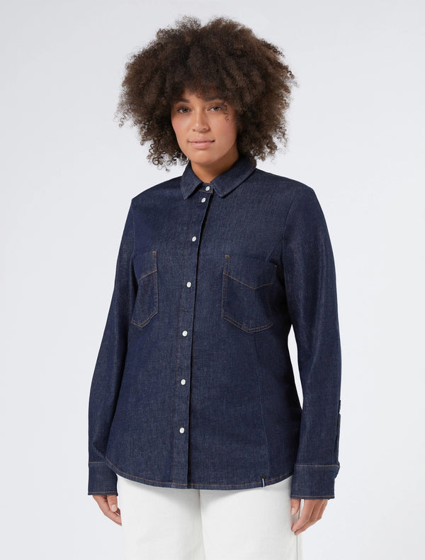 Camicia in denim - NERO PERSONA BY MARINA RINALDI