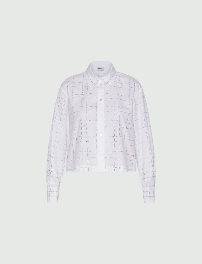 Camicia con strass - BIANCO OTTICO MARELLA