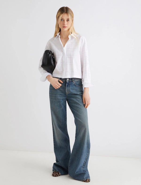Camicia con strass - BIANCO OTTICO MARELLA