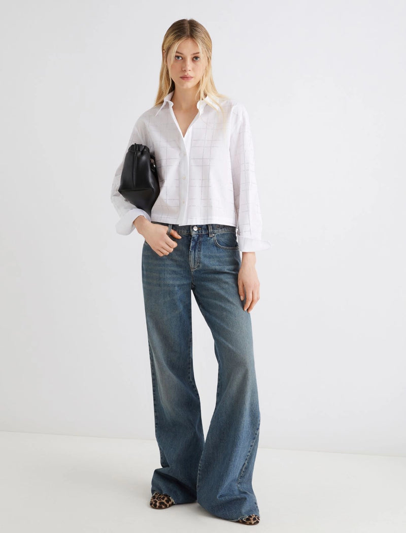 Camicia con strass - BIANCO OTTICO MARELLA