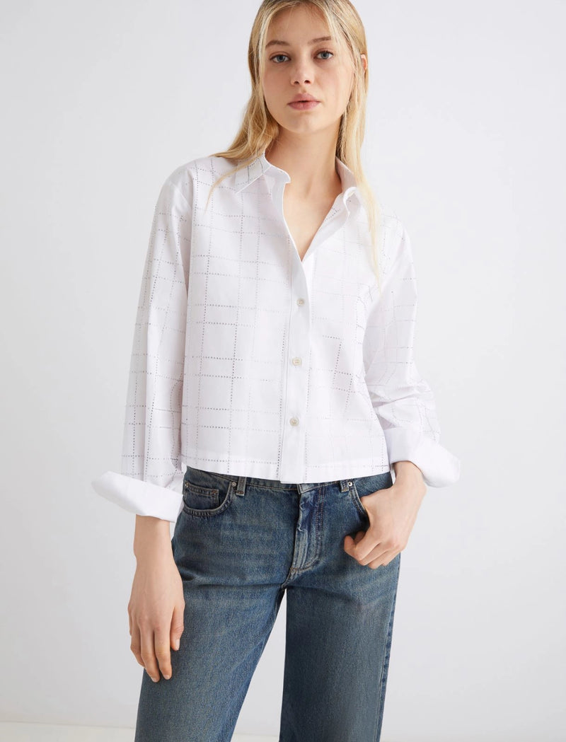 Camicia con strass - BIANCO OTTICO MARELLA