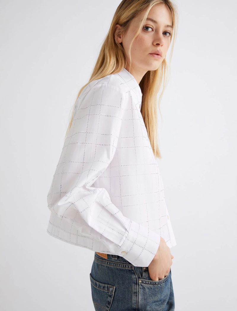 Camicia con strass - BIANCO OTTICO MARELLA