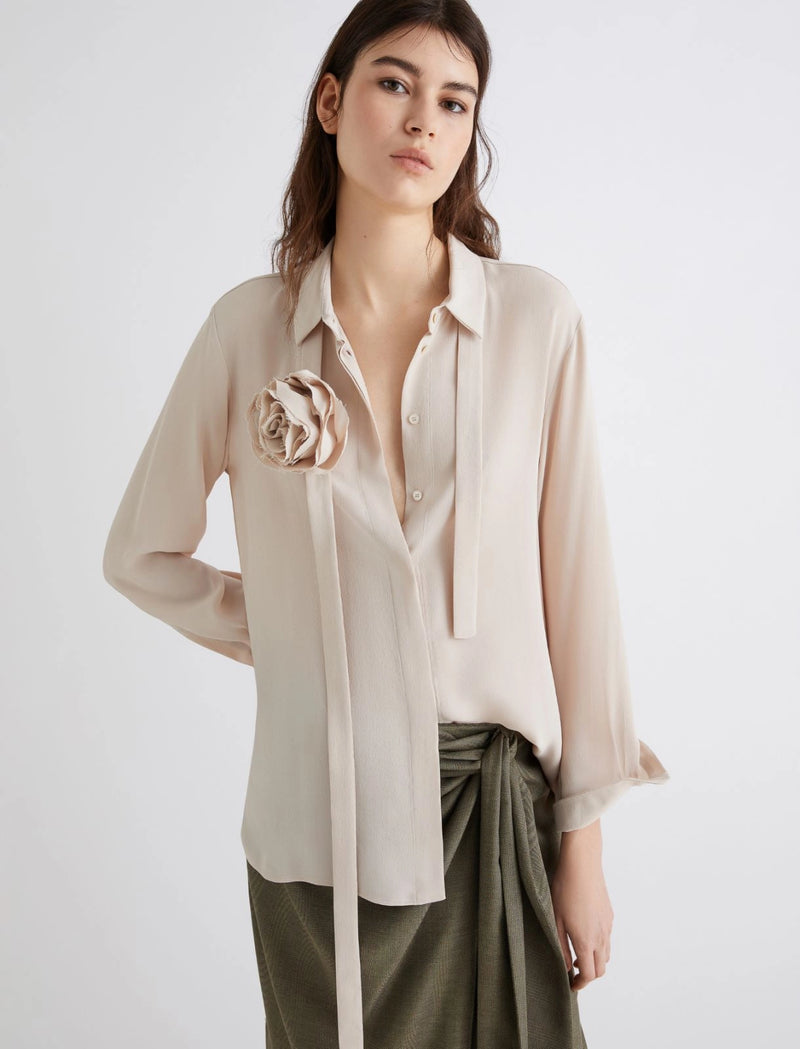 Camicia in crepe misto seta - CORDA MARELLA