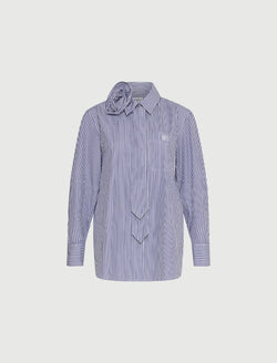 Camicia con cravatta e fiore - BLU MARELLA