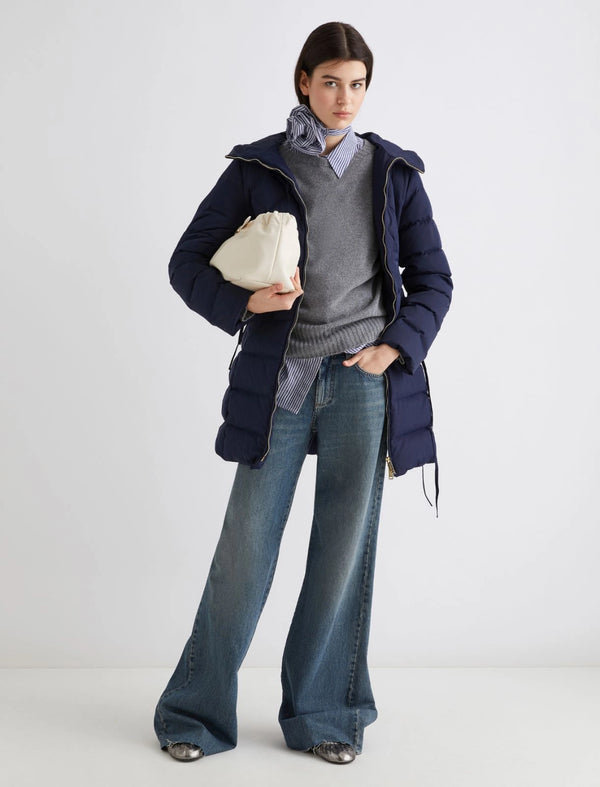 Camicia con cravatta e fiore - BLU MARELLA