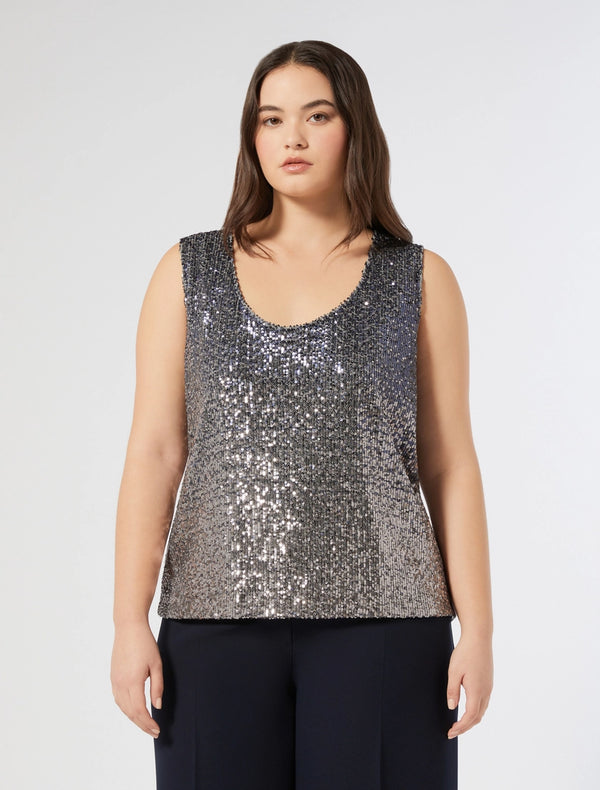 Top in paillettes sfumate - AVIO PERSONA BY MARINA RINALDI
