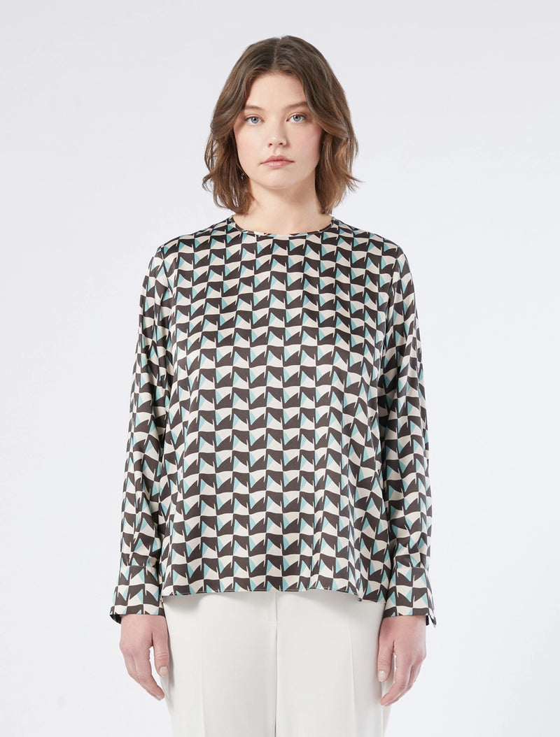 Blusa in twill - AVORIO PERSONA BY MARINA RINALDI