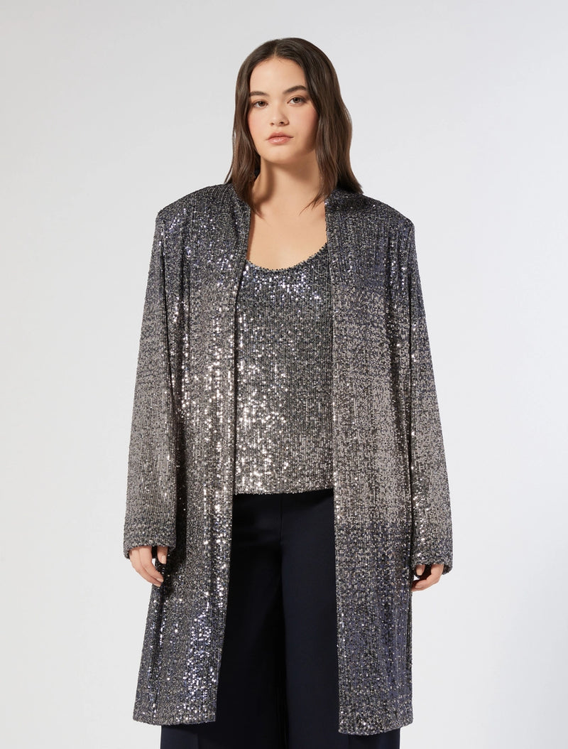 Spolverino in paillettes sfumate - AVIO PERSONA BY MARINA RINALDI