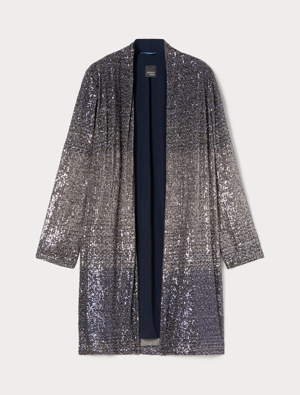 Spolverino in paillettes sfumate - AVIO PERSONA BY MARINA RINALDI