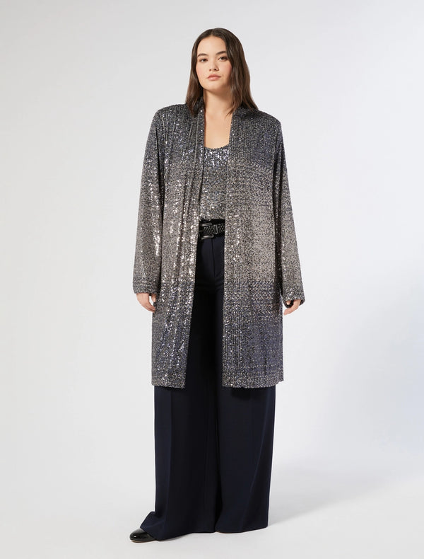 Spolverino in paillettes sfumate - AVIO PERSONA BY MARINA RINALDI