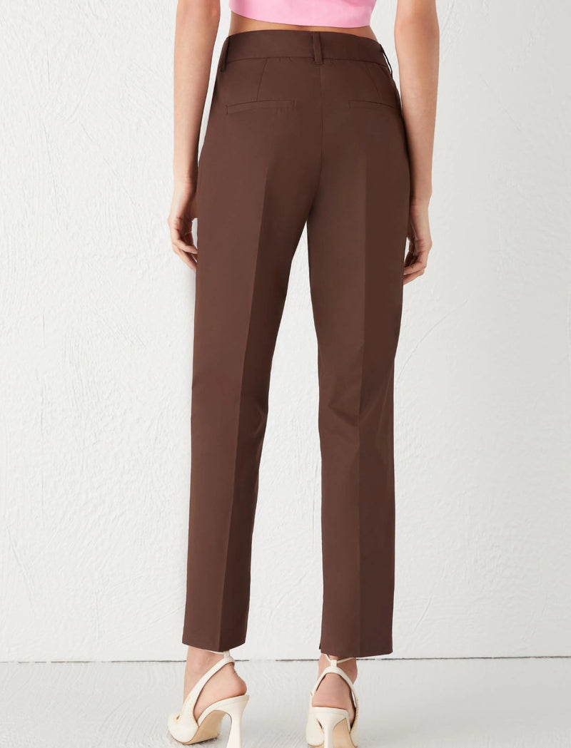Pantaloni chino marella