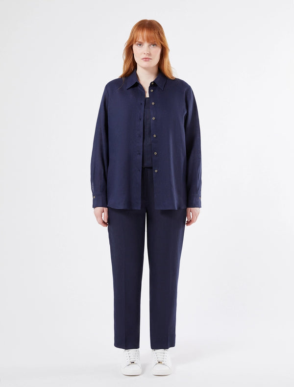 Pantaloni slim in lino PERSONA BY MARINA RINALDI