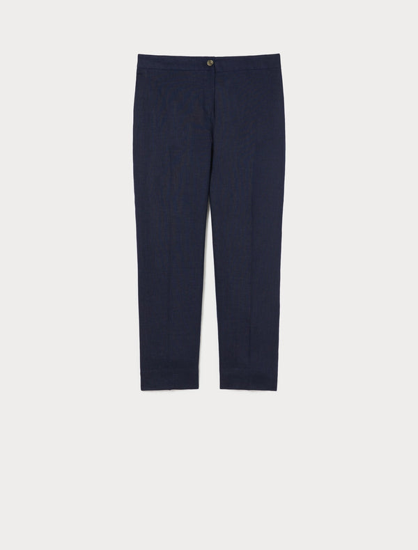 Pantaloni slim in lino PERSONA BY MARINA RINALDI