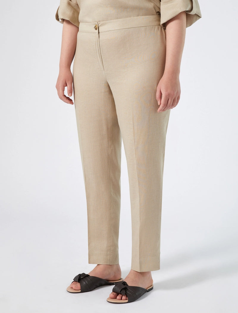 Pantaloni slim in lino PERSONA BY MARINA RINALDI