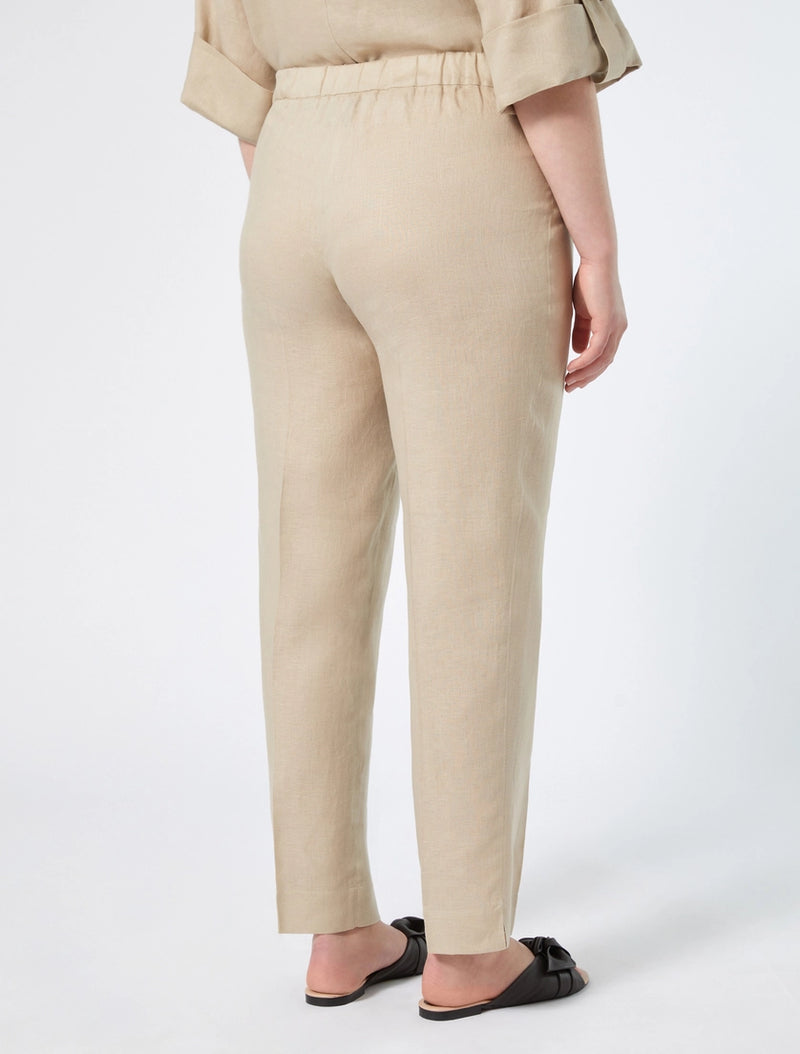 Pantaloni slim in lino PERSONA BY MARINA RINALDI